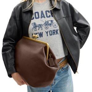 Brown Coach Kisslock Large